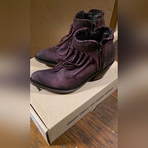 LIBERTY Black Vegas Tinto Fringe Ankle Boots